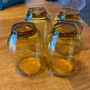 Libbey MCM glasses. Tempo Amber. 10oz.